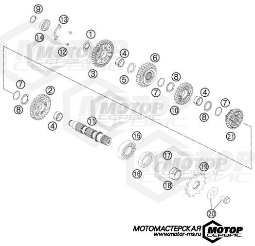 KTM Travel 450 Rally Factory Replica 2014 TRANSMISSION II - COUNTERSHAFT