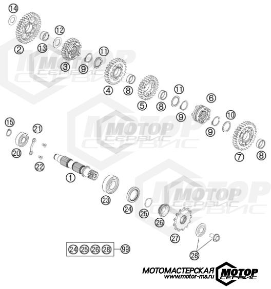 KTM Supermoto 450 SMR 2014 TRANSMISSION II - COUNTERSHAFT