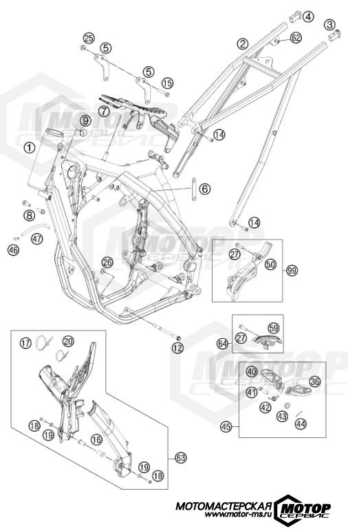 KTM Supermoto 450 SMR 2014 FRAME