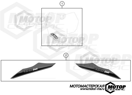 KTM Supermoto 450 SMR 2014 DECAL
