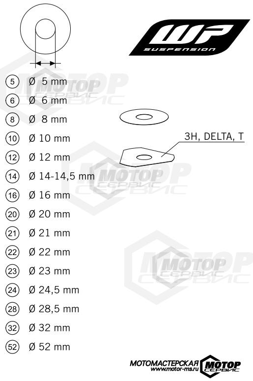 KTM Supermoto 450 SMR 2014 WP SHIMS FOT SETTING