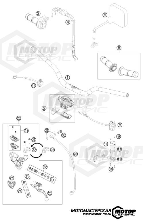 KTM Freeride 350 2014 HANDLEBAR, CONTROLS