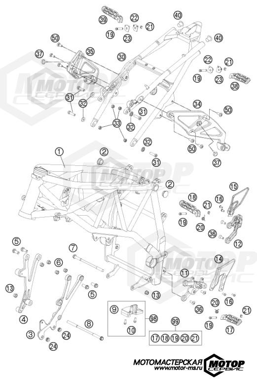 KTM Naked 990 Super Duke R 2013 FRAME