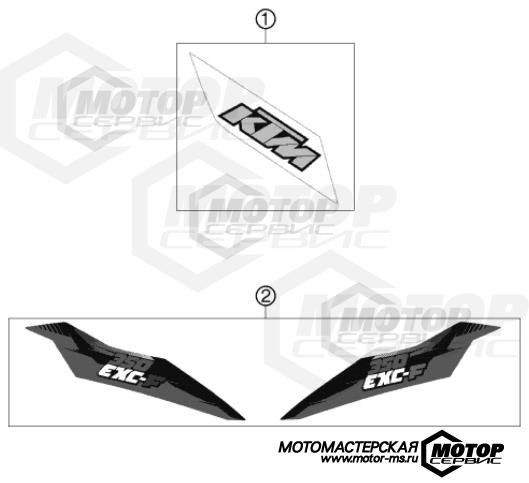 KTM Enduro 350 EXC-F 2013 DECAL