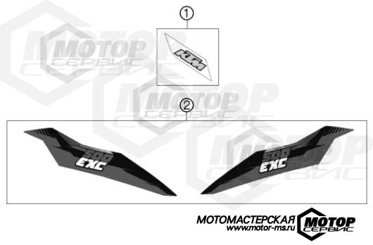 KTM Enduro 500 EXC 2013 DECAL