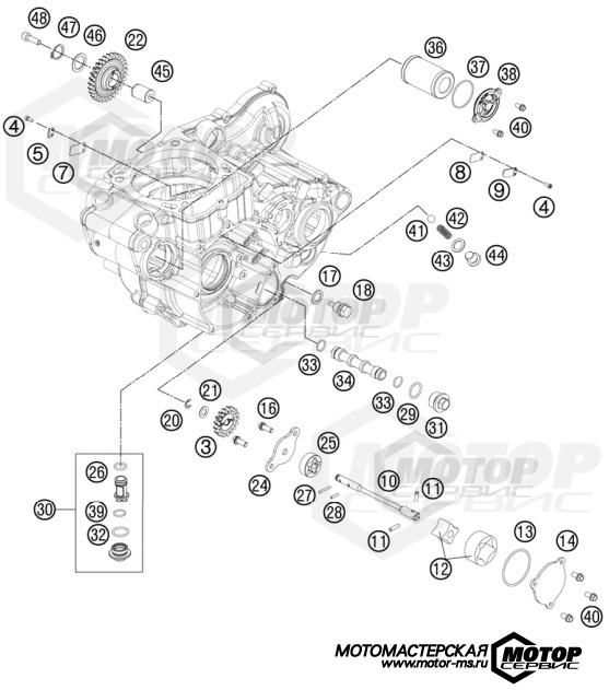 KTM Enduro 450 EXC 2013 LUBRICATING SYSTEM