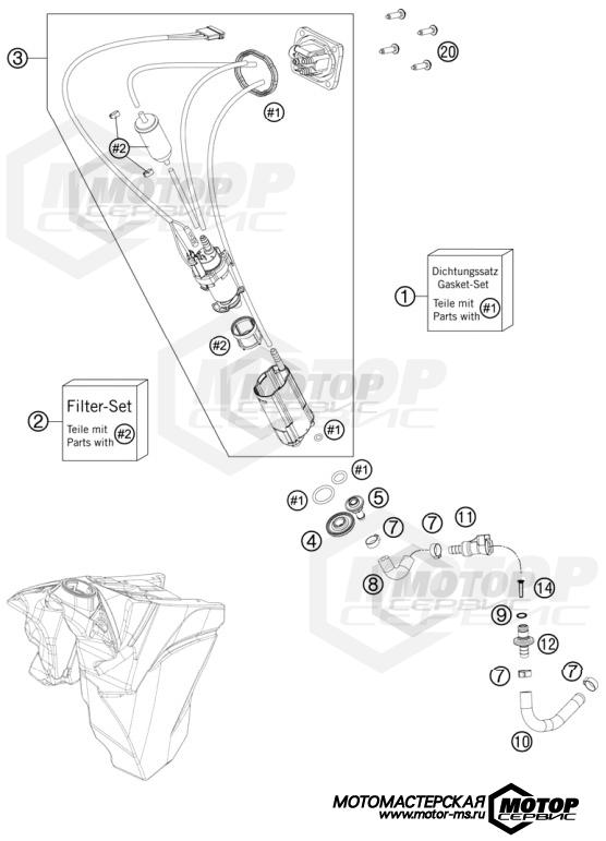 KTM Enduro 450 EXC 2013 FUEL PUMP