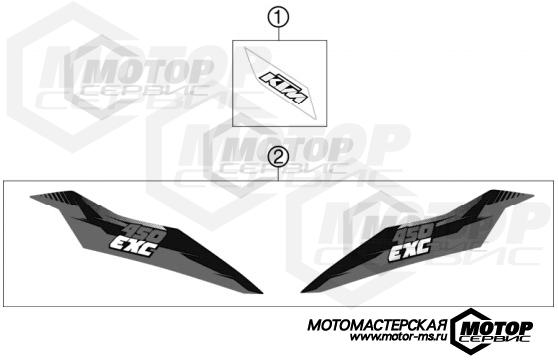 KTM Enduro 450 EXC 2013 DECAL