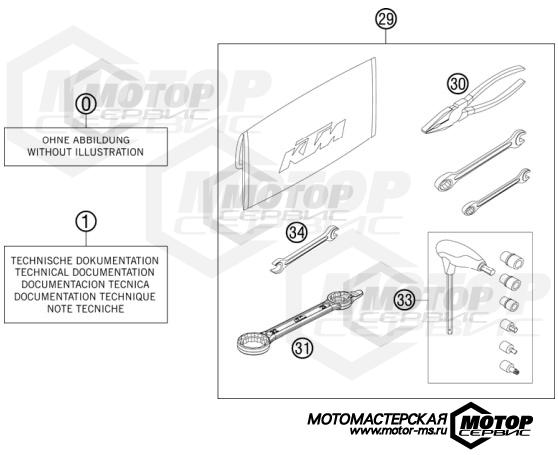 KTM Enduro 300 EXC Six Days 2013 ACCESSORIES KIT