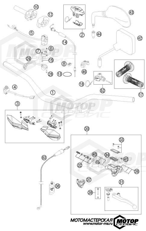KTM Enduro 200 EXC 2013 HANDLEBAR, CONTROLS