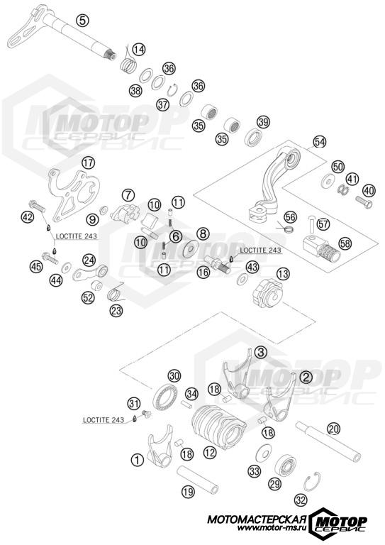 KTM Enduro 125 EXC Six Days 2013 SHIFTING MECHANISM