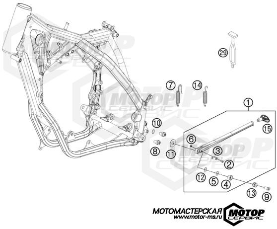 KTM Enduro 250 XC 2013 SIDE / CENTER  STAND