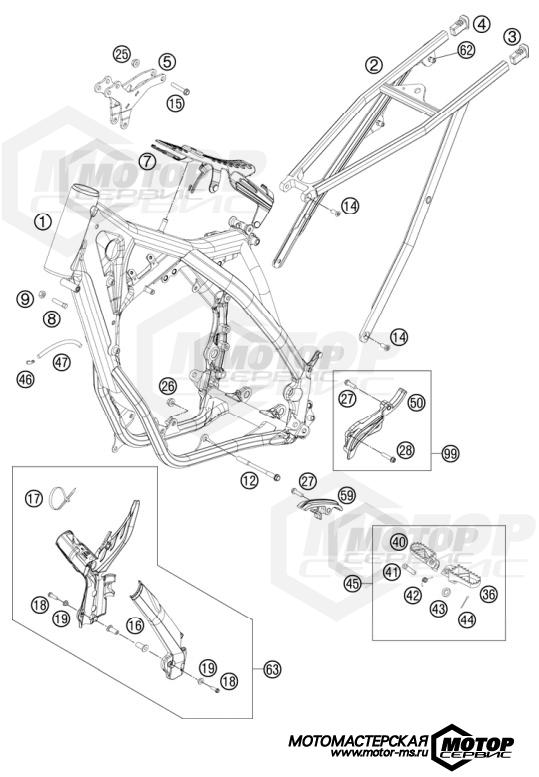 KTM Enduro 250 XC 2013 FRAME