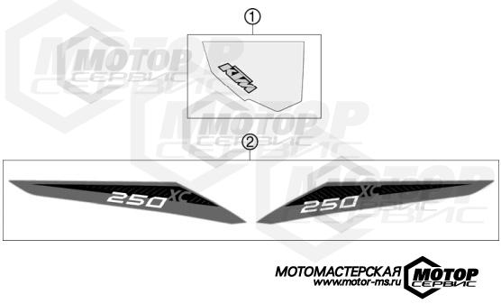 KTM Enduro 250 XC 2013 DECAL