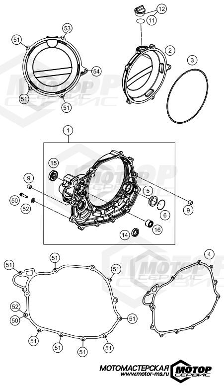 KTM MX 450 SX-F Factory Edition 2013 CLUTCH COVER