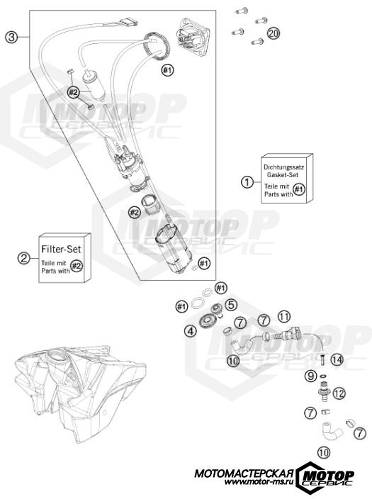 KTM MX 450 SX-F Factory Edition 2013 FUEL PUMP