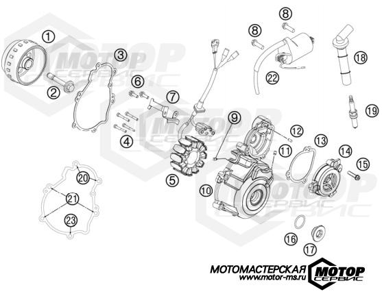 KTM MX 350 SX-F 2013 IGNITION SYSTEM