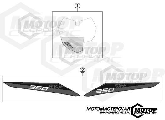 KTM MX 350 SX-F 2013 DECAL