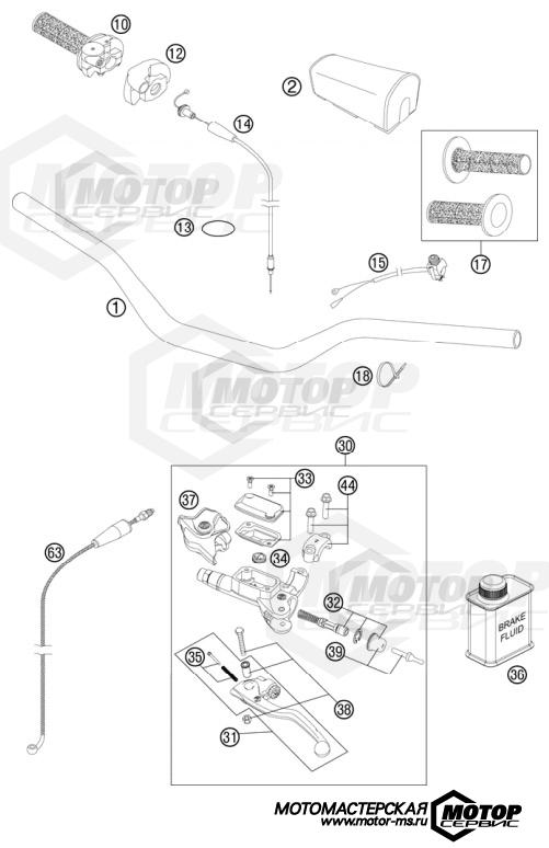 KTM MX 250 SX 2013 HANDLEBAR, CONTROLS