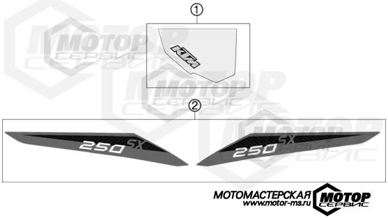 KTM MX 250 SX 2013 DECAL