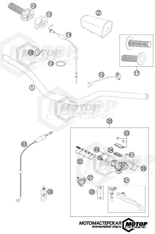 KTM MX 150 SX 2013 HANDLEBAR, CONTROLS