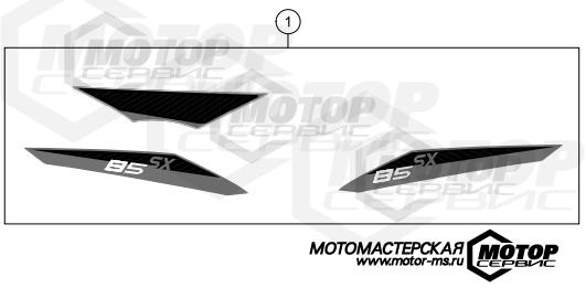 KTM MX 85 SX 19/16 2013 DECAL