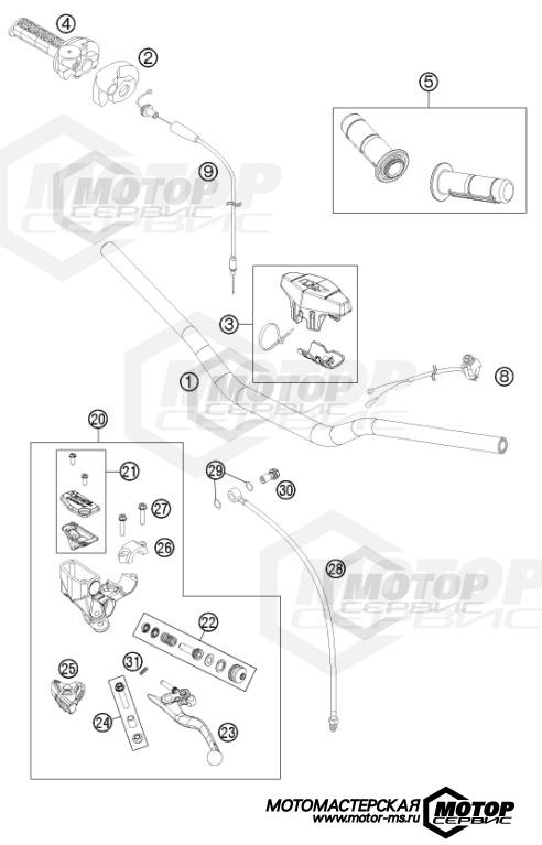 KTM MX 85 SX 17/14 2013 HANDLEBAR, CONTROLS