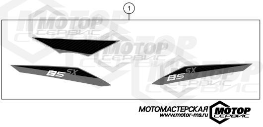 KTM MX 85 SX 17/14 2013 DECAL