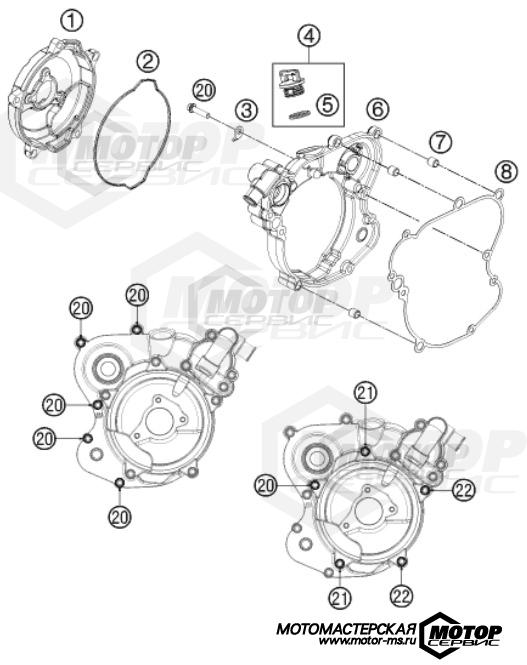 KTM MX 65 SX 2013 CLUTCH COVER