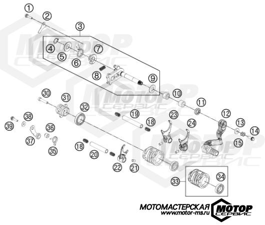 KTM MX 65 SX 2013 SHIFTING MECHANISM