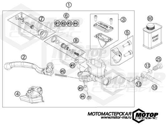 KTM MX 65 SX 2013 HAND BRAKE CYLINDER