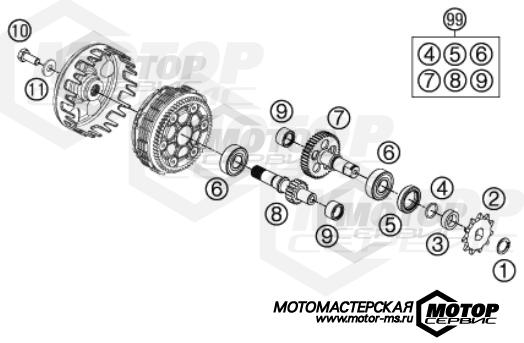 KTM MX 50 SX 2013 TRANSMISSION