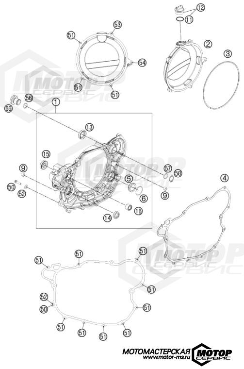 KTM Supermoto 450 SMR 2013 CLUTCH COVER