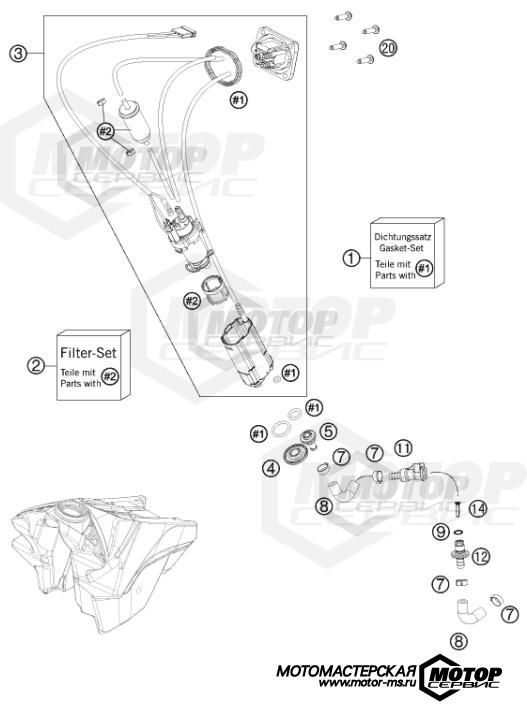 KTM Supermoto 450 SMR 2013 FUEL PUMP