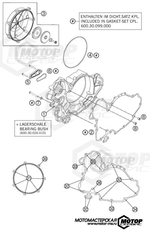 KTM Supermoto 990 Supermoto R ABS 2013 CLUTCH COVER