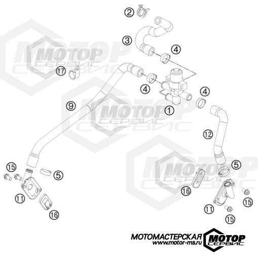 KTM Supermoto 990 Supermoto T ABS Black 2013 SECONDARY AIR SYSTEM SLS