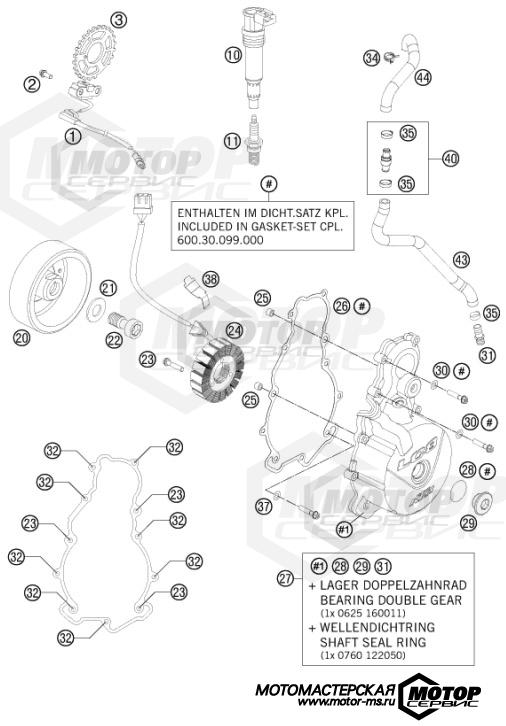 KTM Supermoto 990 Supermoto R ABS 2013 IGNITION SYSTEM
