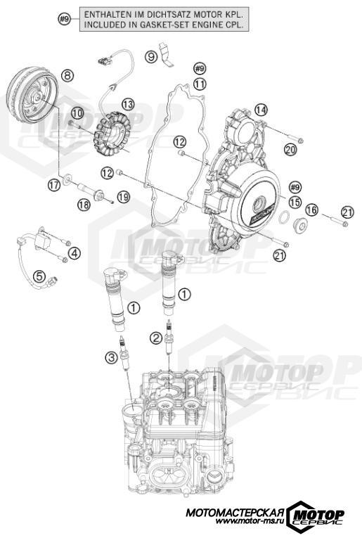KTM Supersport 1190 RC8 R White 2013 IGNITION SYSTEM