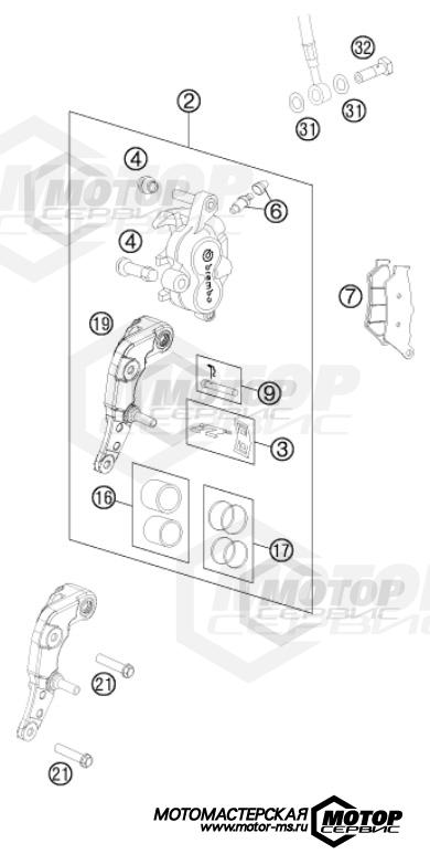 KTM Travel 450 Rally Factory Replica 2012 BRAKE CALIPER FRONT