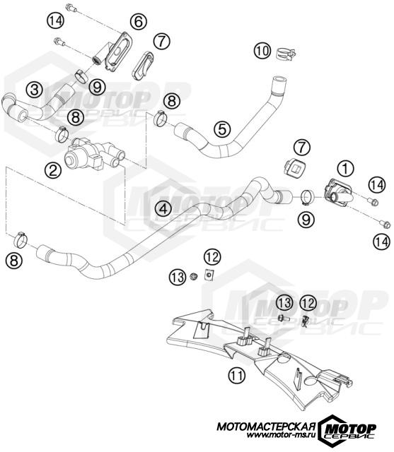 KTM Supersport 1190 RC8 R Track 2012 SECONDARY AIR SYSTEM SAS
