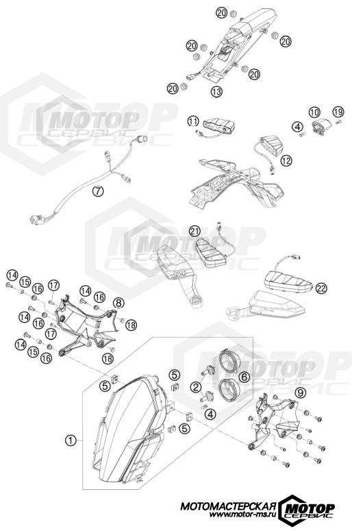 KTM Supersport 1190 RC8 R Track 2012 LIGHTNING SYSTEM