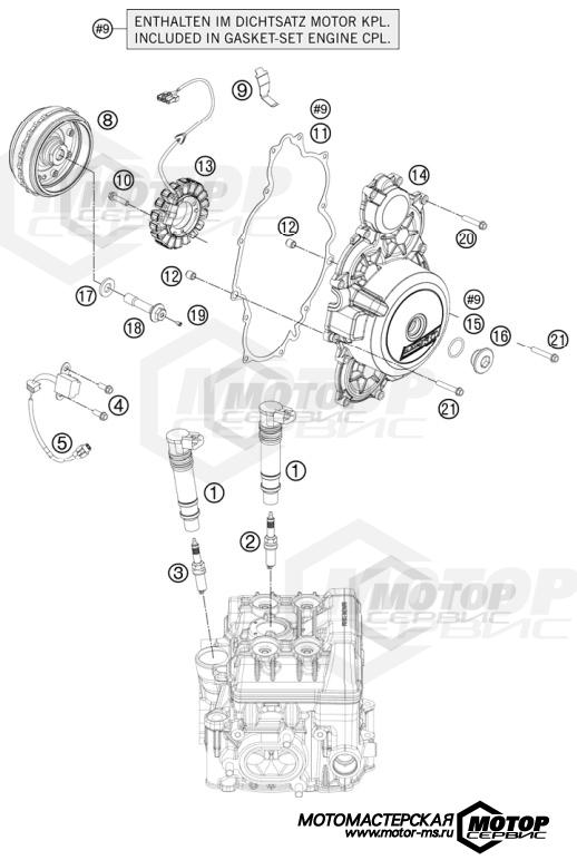 KTM Supersport 1190 RC8 R White 2012 IGNITION SYSTEM