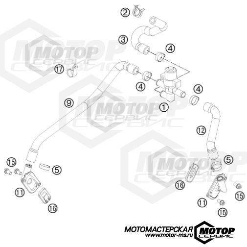 KTM Supermoto 990 Supermoto T ABS Black 2012 SECONDARY AIR SYSTEM SAS