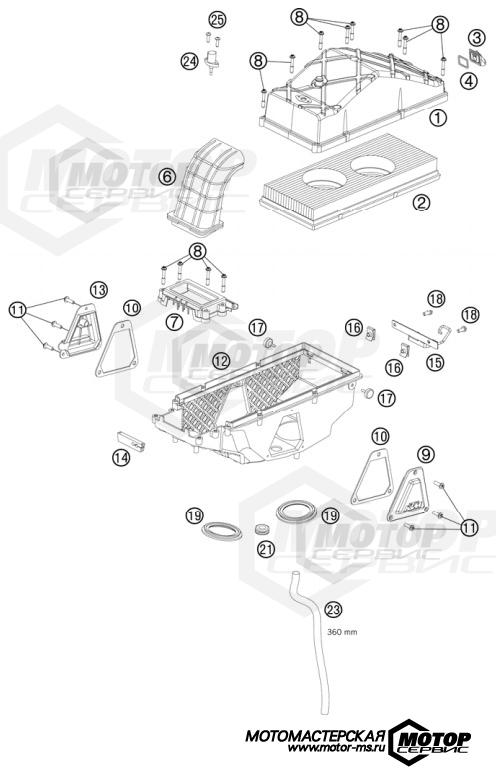 KTM Supermoto 990 Supermoto T ABS Black 2012 AIR FILTER BOX