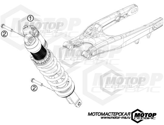 KTM Enduro 350 EXC-F 2012 SHOCK ABSORBER