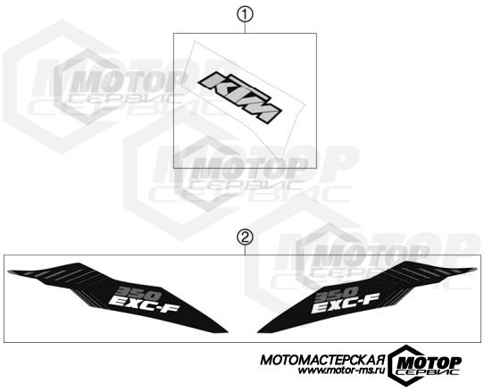 KTM Enduro 350 EXC-F 2012 DECAL