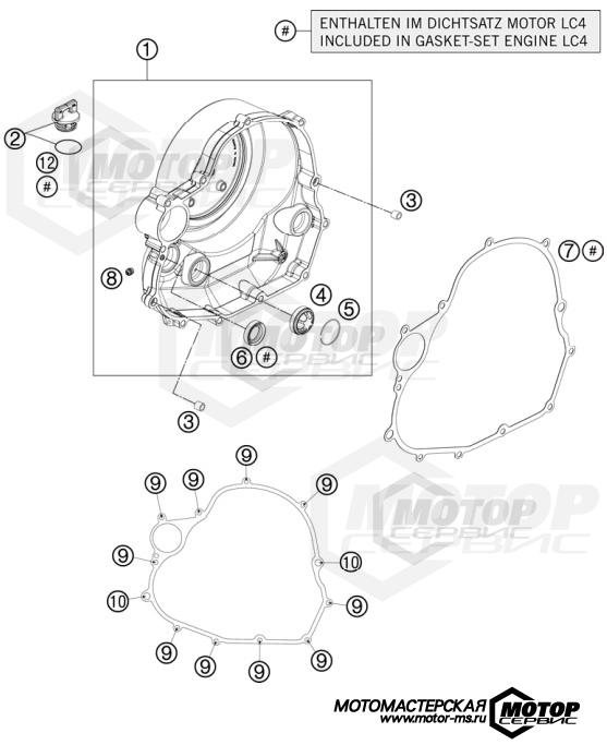 KTM Supermoto 690 SMC R 2012 CLUTCH COVER