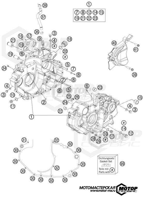 KTM Supermoto 690 SMC R 2012 ENGINE CASE
