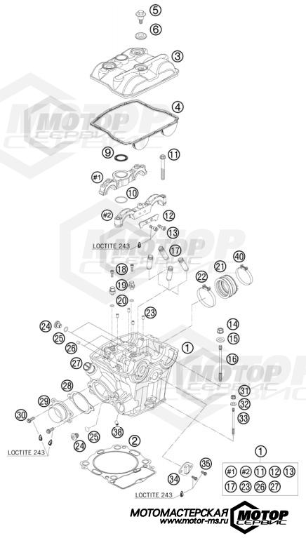 KTM Supermoto 450 SMR 2012 CYLINDER HEAD