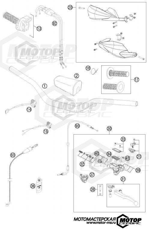 KTM Supermoto 450 SMR 2012 HANDLEBAR, CONTROLS